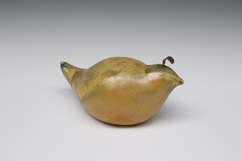 Wood-fired ceramic piece