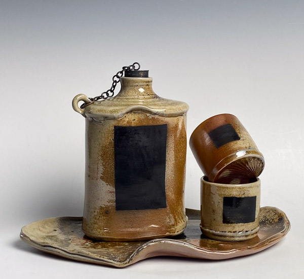 Wood-fired ceramic vessel, March 2024